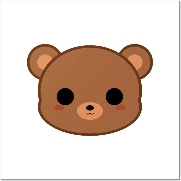 Cute Brown Bear Wall Art by alien3287